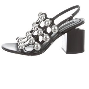 Alexander Wang Leather Cage Sandals